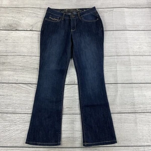 Faded Glory Bootcut Jeans Women Size 10 Blue Dark Wash Denim Pants Stretch - NEW - Picture 1 of 11