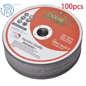 Paquete de 100 discos de corte de 6"x.045"x7/8" - metal y acero inoxidable nuevos - Imagen 1 de 6