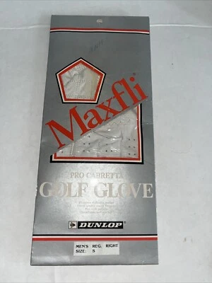 Guante de golf Maxfli mano derecha profesional Cabretta Dunlop de colección para hombre pequeño nuevo en stock años 80 AT&T Foto 1 de 4