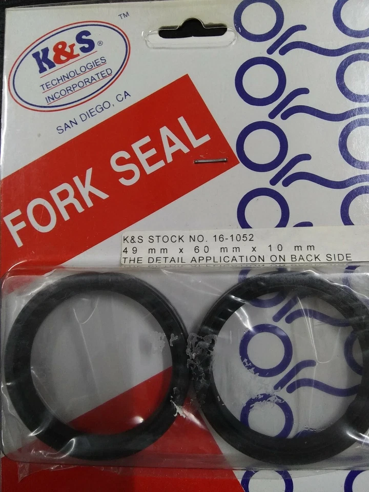 SE ADAPTA A SELLOS DE HORQUILLA SUZUKI DRZ400 DRZ 400 2000-2009 49MMX60MMX10MM 16-1052 Foto 1 de 1