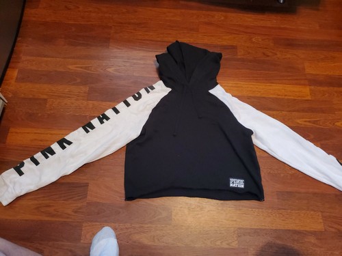 UNDERCOVER Felpa con cappuccio maglione Victoria's Secret rosa donna taglia S