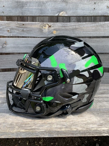 OREGON DUCKS GLOSS BLACK W/ CAMO WINGS RIDDELL SPEEDFLEX AUTHENTIC Cover