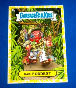 2021 Topps Garbage Pail Kids Go On Vacation "RAIN FORREST" #11a Yellow Border - Bild 1 von 1
