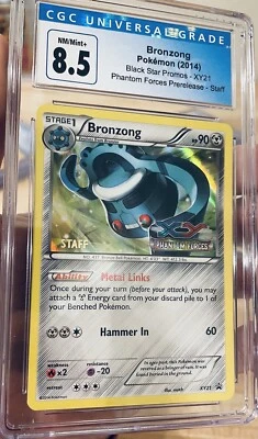 Bronzong STAFF- XY21 CGC 8.5 Pre-Release Promo XY Pokemon Tcg H8Y Psa Ultra Rare - Image 1 of 2