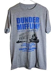 The Office - T-Shirt Dunder Mifflin Grigio Lackawanna County Uomo Medium  - Foto 1 di 4