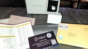 Moissanite 925sterling Silver White Gold Plated Promise/Engage Ring Size8 (1CT) - Picture 1 of 4