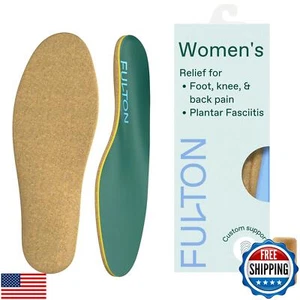 Fulton Custom Molding Cork Shoe Inserts for Women - Overpronation and Pain Re - Picture 1 of 5