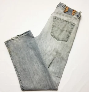 Diesel Service Spa Men's Straight Leg Jeans Distressed Light Wash Size 34 - Picture 1 of 10