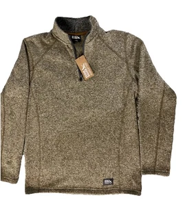 Eddie Bauer Outdoor Life Quarter-Zip Pullover – Brown/Gray – S – New with Tag - Picture 1 of 5