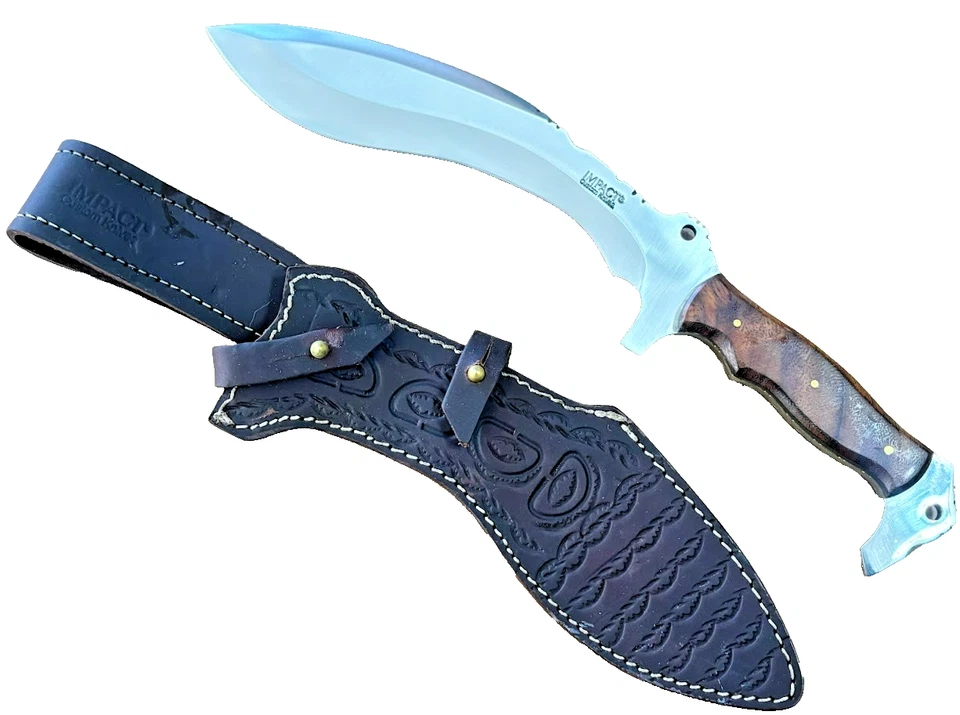 Cubiertos de impacto cuchillo de hoja fija personalizado Kukri SIN USAR 14" cuchillos de daga de combate Foto 1 de 4