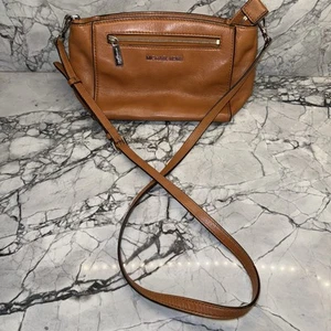 Michael Kors Sophie Brown Leather Crossbody Bag Beautiful - Picture 1 of 5