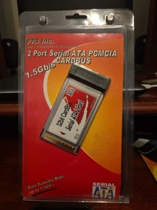 2 Port Serial Ata Pcmcia Card Bus Adapter - Picture 1 of 3