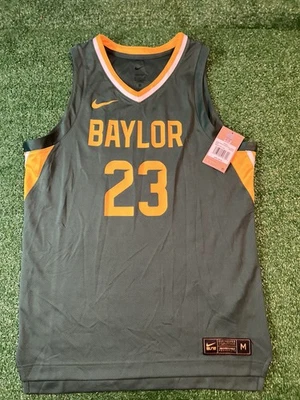 NWT Nike Dri Fit Baylor Bears #23 Green Basketball NCAA Jersey Mens Large M $80 - Image 1 of 4