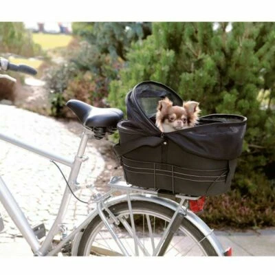 Small Dog Cat Pet Bike Carrier Rear Mounted Bicycle Cycle Basket Bag For Cycling - Image 1 of 3