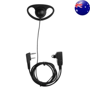 2 Pin Earphone Earpiece Headphone D-Shape for Baofeng Kenwood Puxing TYT Radio - Zdjęcie 1 z 11