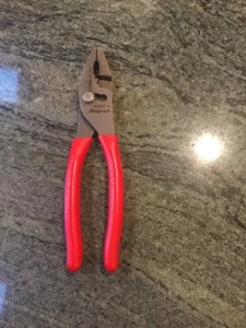 Snap On 47acf 8" talon grip combination slip joint pliers red - Picture 1 of 5