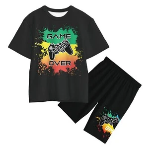 Boys Truck Short Sets 2 Piece Summer Clothes for Boys Space Print Summer Outf... - Picture 1 of 8