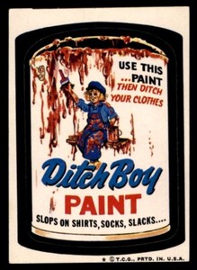 1974 Topps Wacky Packages Series 6 #25 Ditch Boy Paint EX/MT