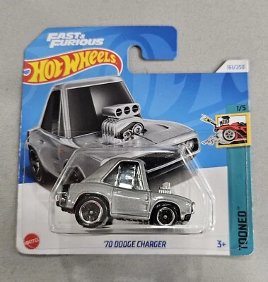 Hot Wheels FAST & FURIOUS '70 DODGE CHARGER TOONED 1/5 Veicolo Singolo 1:64 - Immagine 1 di 4