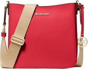 NWT Michael Kors Jet Set Travel Small  CrossbodyHandbag/Messenger Bag/Purse- Red - Picture 1 of 6