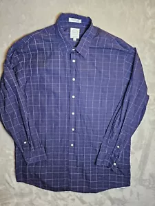 Camicia uomo Forsyth Of Canada con bottoni XL blu grafica quadri cotone - Foto 1 di 11