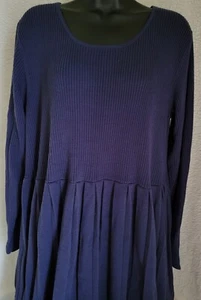 Woman Within Womens Sweater Dress Size 1X Blue - Picture 1 of 24