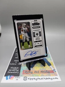 2022 Panini Contenders Rookie Ticket #290 Darien Butler Raiders RC AUTO Vegas - Picture 1 of 2
