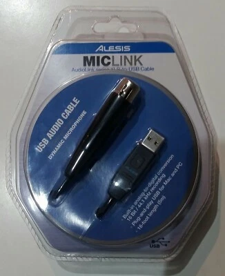 Cable Audio Alesis Mic Link Soundcard - Adaptor XLR USB for Microphone - Blister - Image 1 of 4