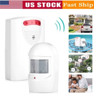 Wireless Driveway Alarm Infrared Sensor Outside Motion Sensor Alarm HomeSecurity - Picture 1 of 10