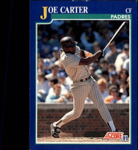 1991 Score San Diego Padres Baseball Card #9 Joe Carter