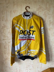 Vintage Post Swiss Team cycling warm wind-tex jacket Assos Size M - Picture 1 of 9