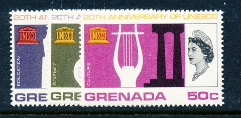 GRENADA 1966 UNESCO SG250/252  MNH Cover
