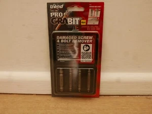 TREND GRAB/SE2/SET PRO GRABIT 4 PCE DAMAGED SCREW & BOLT REMOVER - Picture 1 of 4
