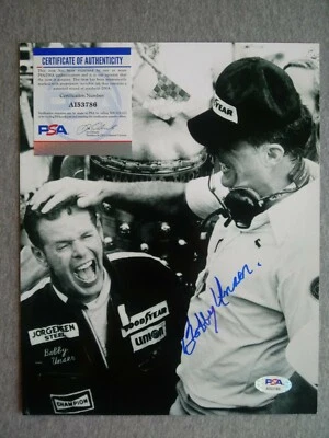 1975 INDY 500- BOBBY UNSER AUTOGRAPH 8x10 VICTORY PHOTO PSA/DNA AI53786 - Image 1 of 3