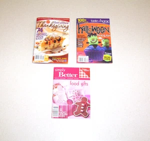 Lot of 3 Holiday Cookbooks Taste of Home Recipes Paperback Booklets #28 - Picture 1 of 2