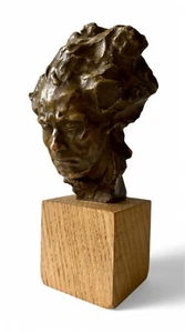 Vintage ALFREDO PINA BEETHOVEN bust sculpture terracotta bronzed 1950's ITALY - Bild 1 von 10
