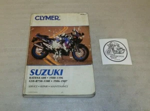 1986 86 - 1996 96 SUZUKI KATANA 600 / GSX-R750-1100 CLYMER SERVICE REPAIR MANUAL - Imagen 1 de 12