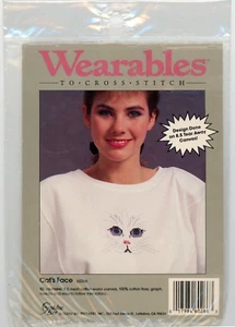 Kit de punto de cruz contado con lona de desecho - Cara de gato de abeja dorada sellada - Imagen 1 de 2