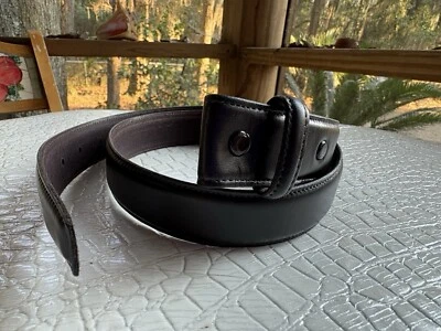 Cinturón de cuero Carlisle de colección correa para mujer mediana marrón espresso SIN HEBILLA hecho en EE. UU. Foto 1 de 4