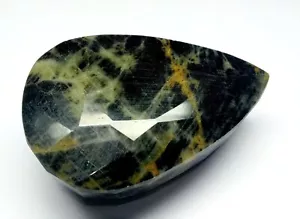 1885 Cts Natural Black Sapphire Untreated Unheated Pear Shape Cut Loose Gemstone - Picture 1 of 6