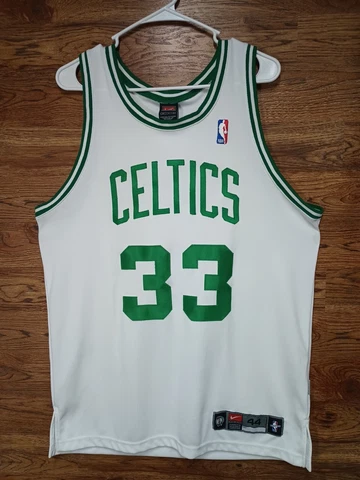 Rare Larry Bird Boston Celtics Basketball Nike Vintage Jersey Mens Size 44 Large Cover