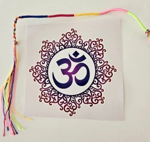 🕉  OM BALI, OMKARA STICKER,PEACE,GOOD LUCK,KARMA SYMBOL.SURF, DECAL,BINTANG 🕉 - Bild 1 von 3