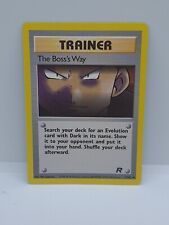 Pokemon TCG WOTC Trainer Team Rocket Set The Boss's Way 73/82