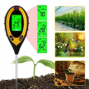 4 IN 1 BODENMESSGERÄT FEUCHTIGKEITSMESSER, SONNENLICHT UND BODEN PH-TESTER METER - Bild 1 von 12