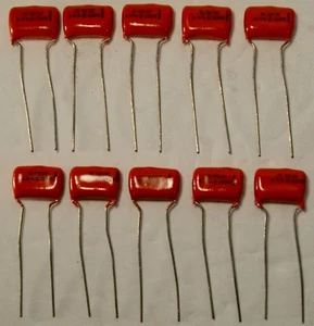Condensador de caída naranja .12uf 100V 10% .12/100V Sprague 225PX cantidad 10 - Imagen 1 de 2