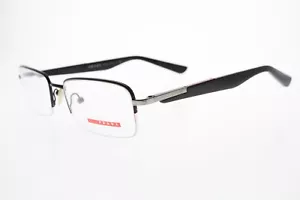 Prada VPS 55B 1BO-1O1 Black/Red/Silver 54/18-140 mm Italy *Missing Pad* - Picture 1 of 8