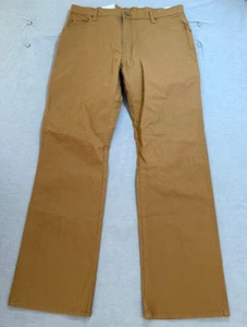 Dickies Duck Carpenter Relaxed Jeans Mens 36 Brown Canvas Pocketed Work 36X34. - Picture 1 of 10