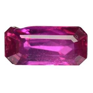 1.01 Ct. Excellent Emerald Cut Red Natural Ruby Gemstone WITH GLC CERTIFY - Picture 1 of 1