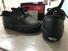 Kids Toddler Leather Vans Brand New Size 4