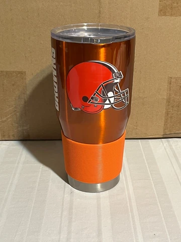 Cleveland Browns NFL 30oz Orange Tumbler Cup Mug Logo Brands Cover